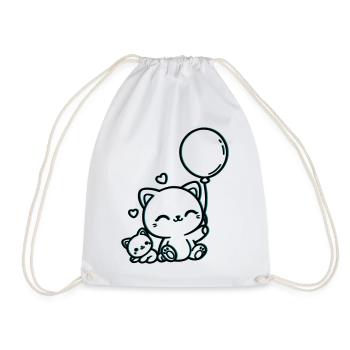 Félin - Sac de sport léger - blanc - Devant