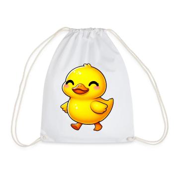 Ente Ente Ente Ente Ente - Turnbeutel - Weiß - Vorne