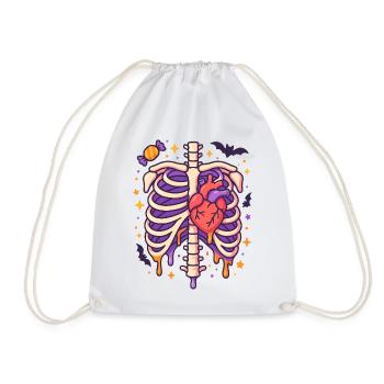 Anatomy Gothic Thoracic Cage - Sac de sport léger - blanc - Devant