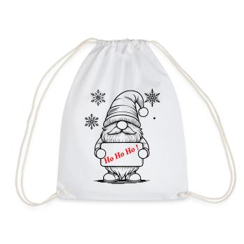 Weihnachtsgnom - Turnbeutel - Weiß - Vorne