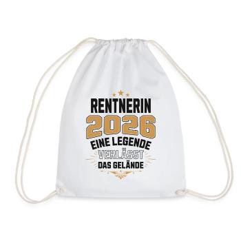 Pensioner 2026 Pension Pensioner Legend Retirement - Drawstring Bag - white - Front