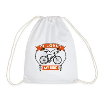 J’aime Mon Vélo – I Love My Bike - Sac de sport léger - blanc - Devant