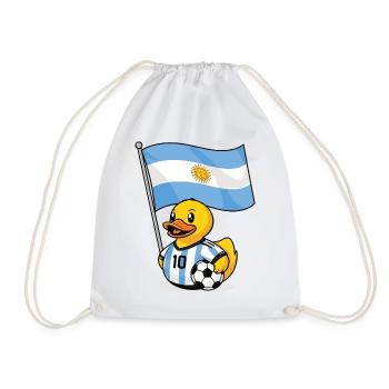 Argentinien Fußball Shirt für Fans - Turnbeutel - Weiß - Vorne