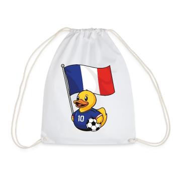 Maillot de football français pour les supporters - Sac de sport léger - blanc - Devant