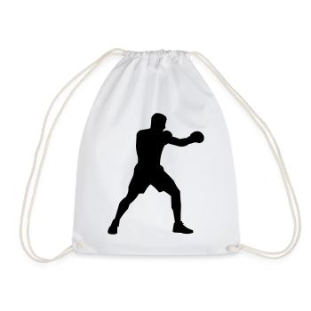 boxer - Drawstring Bag - white - Front