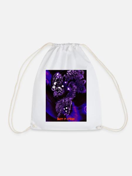 Cyber Goth Hexenhaus Dämonische Hand-Grafik - Turnbeutel - Weiß