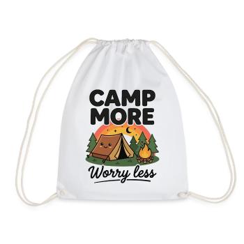 Randonnée - Aventure en plein air - Campez plus et moins vous inquiétez - Sac de sport léger - blanc - Devant