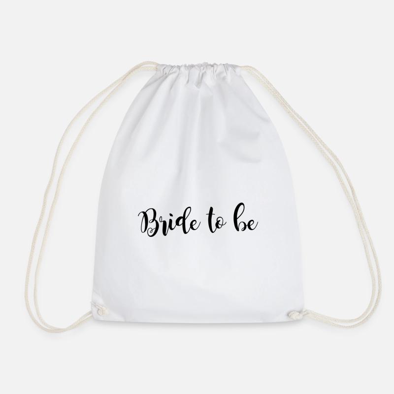 Bride to be / Future Bride - Drawstring Bag - white