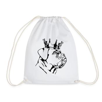 Dogue de Bordeaux Crown Dogs Dog Wilsigns - Sac de sport léger - blanc - Devant