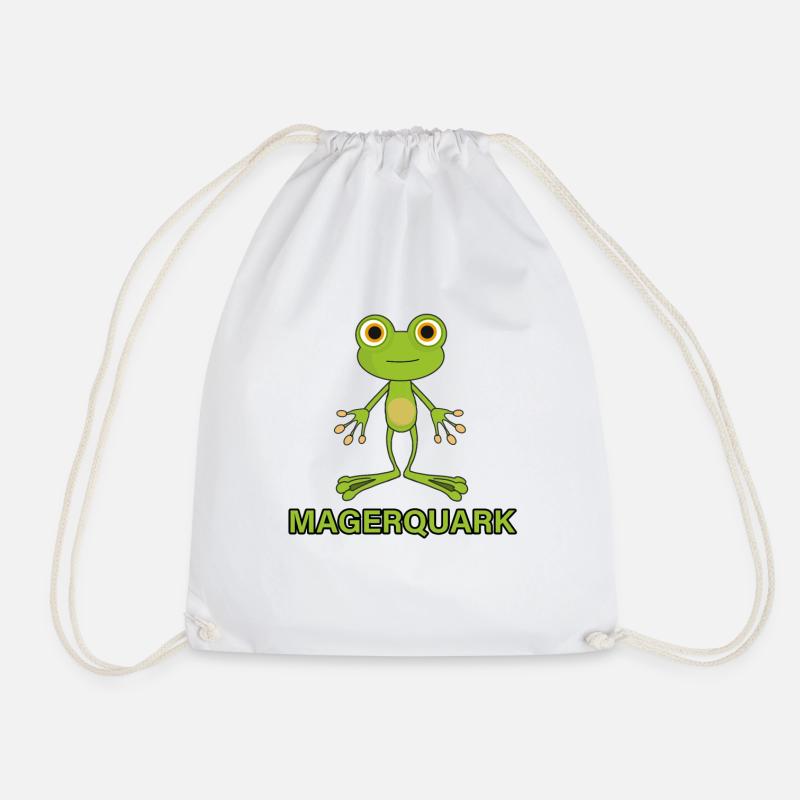 Frog Word Game Joke Lean Quark Funny Gift - Drawstring Bag - white