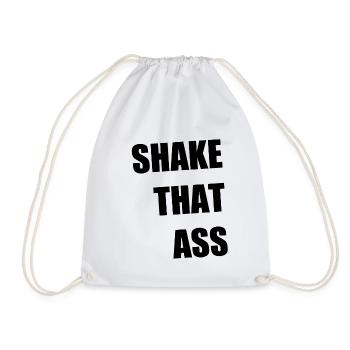 Shake That Ass - Drawstring Bag - white - Front