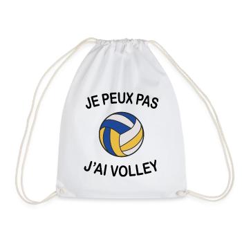 Je Peux Pas J'ai Volley - Sac de sport léger - blanc - Devant