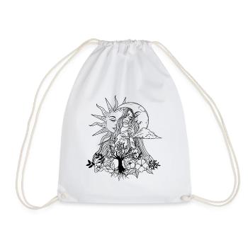 Femme - Sac de sport léger - blanc - Devant