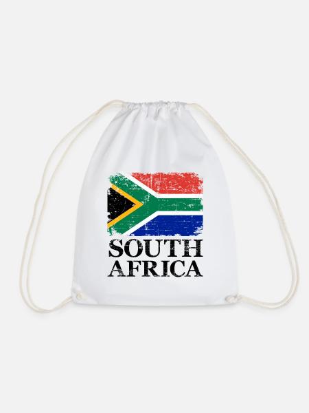 South Africa - Drawstring Bag - white