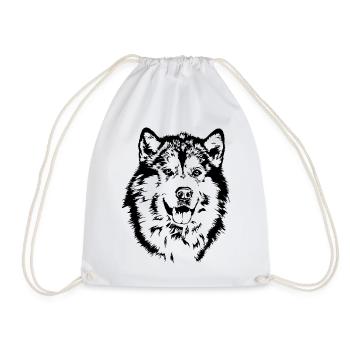 ALASKAN MALAMUTE Portrait Le cadeau des chiens de Wilsign - Sac de sport léger - blanc - Devant