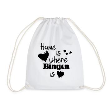 Zuhause in Bingen - Home is where Bingen is - Turnbeutel - Weiß - Vorne