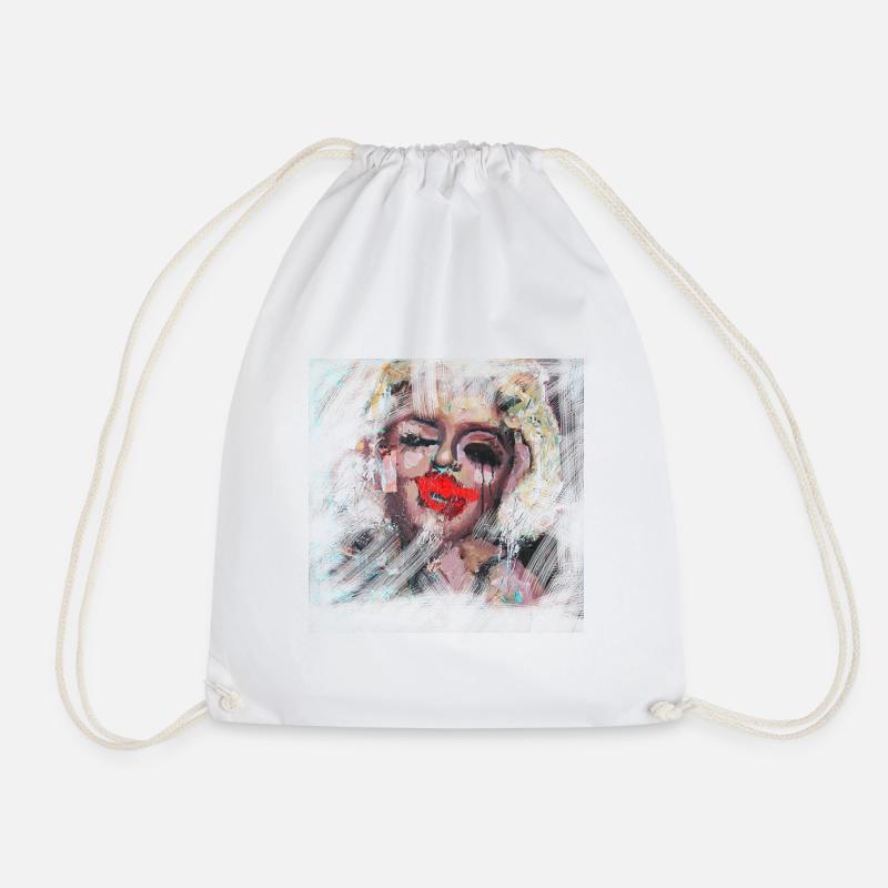 Marilyn Monroe - Drawstring Bag - white