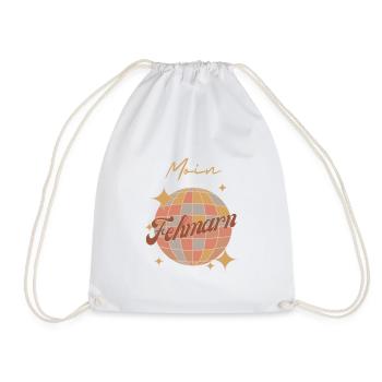 Moin Fehmarn Île de la mer Baltique Vacances Rétro Vintage - Sac de sport léger - blanc - Devant