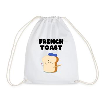 French Toast France poor knight french bread - Drawstring Bag - white - Front