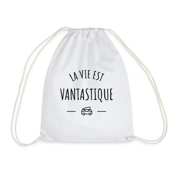 La vie est vantastique - Sac de sport léger - blanc - Devant