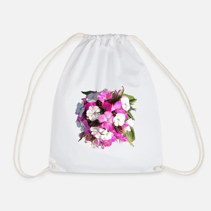 Bouquet d’œillets - Sac de sport léger - blanc
