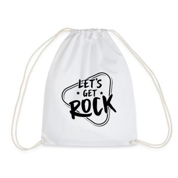 Let´s get Rocked - Turnbeutel - Weiß - Vorne