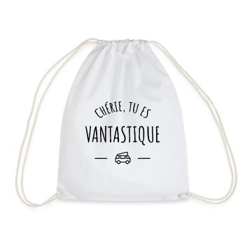 Chérie, tu es vantastique - Sac de sport léger - blanc - Devant