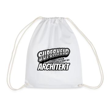 Superheld, clever getarnt als Architekt - Turnbeutel - Weiß - Vorne