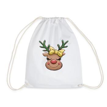 Weihnachten Santa Claus Merry Christmas - Drawstring Bag - white - Front