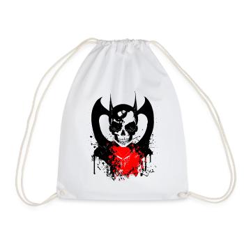 Vampire Zombie Girl - Drawstring Bag - white - Front