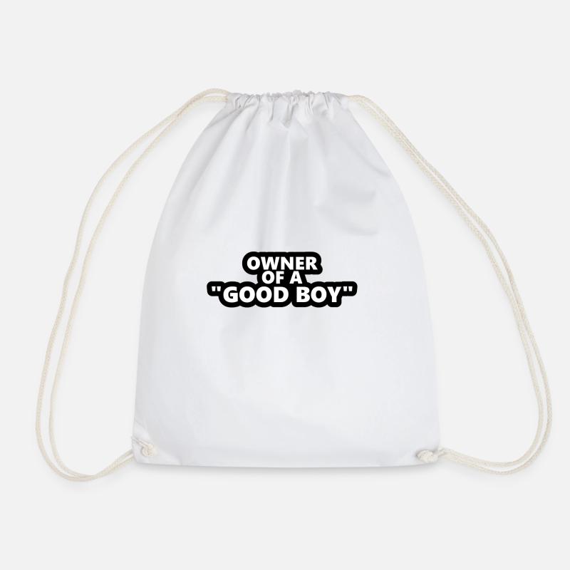 "GOOD BOY" Hundebesitzer - Turnbeutel - Weiß