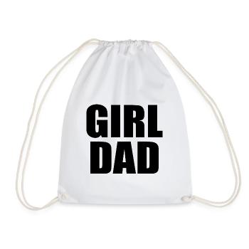 Girl dad - Turnbeutel - Weiß - Vorne