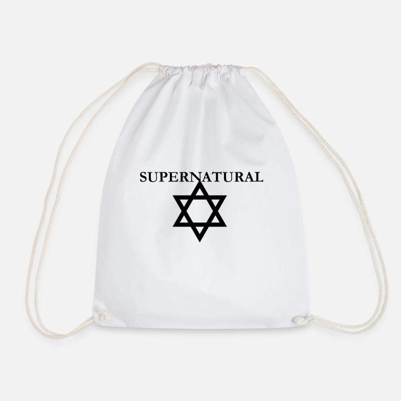 Supernatural - Drawstring Bag - white