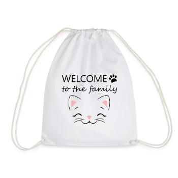 Welcome to the family - Drawstring Bag - white - Front