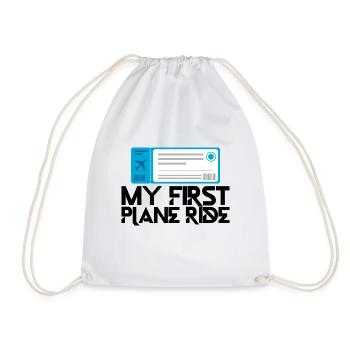 Mon premier trajet en avion 32 - Sac de sport léger - blanc - Devant