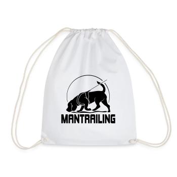 MANTRAILING Hundesport Suchhunde Hunde Hund - Turnbeutel - Weiß - Vorne