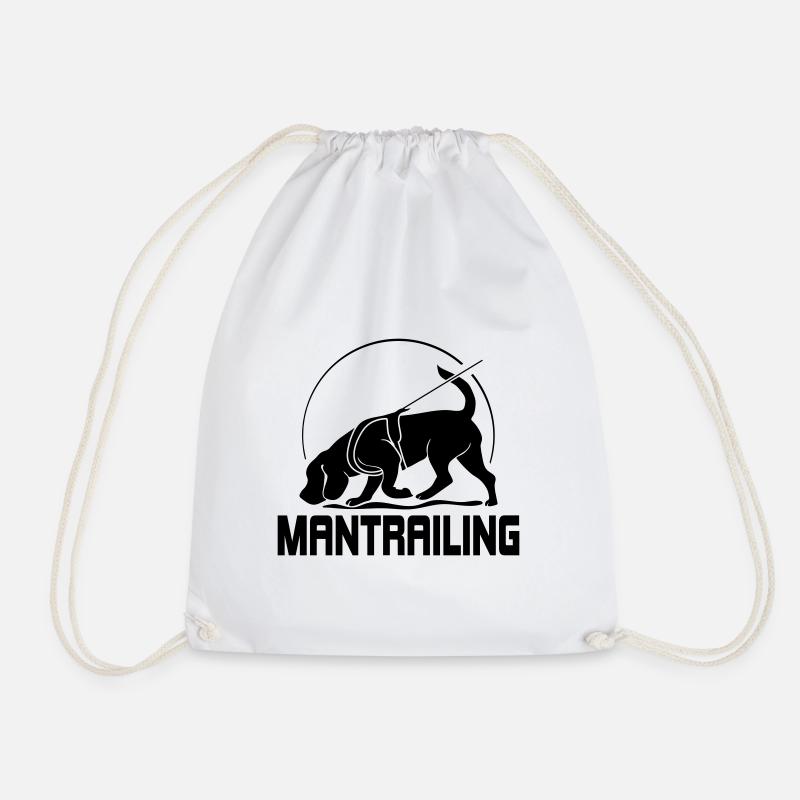 MANTRAILING Hundesport Suchhunde Hunde Hund - Turnbeutel - Weiß