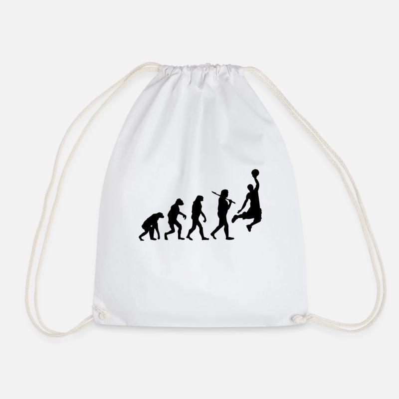 Basketball - Drawstring Bag - white