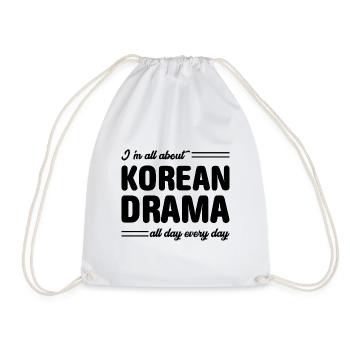 K-Drama Kdrama Drame coréen Corée Hallyu K-Drama - Sac de sport léger - blanc - Devant