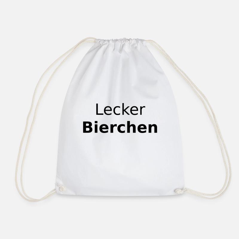 Lecker Bierchen Bier Bierchen Saufen Party Alk - Turnbeutel - Weiß
