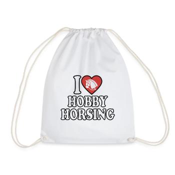 J’aime Hobby Horsing - Coeur - Hobby - Sac de sport léger - blanc - Devant