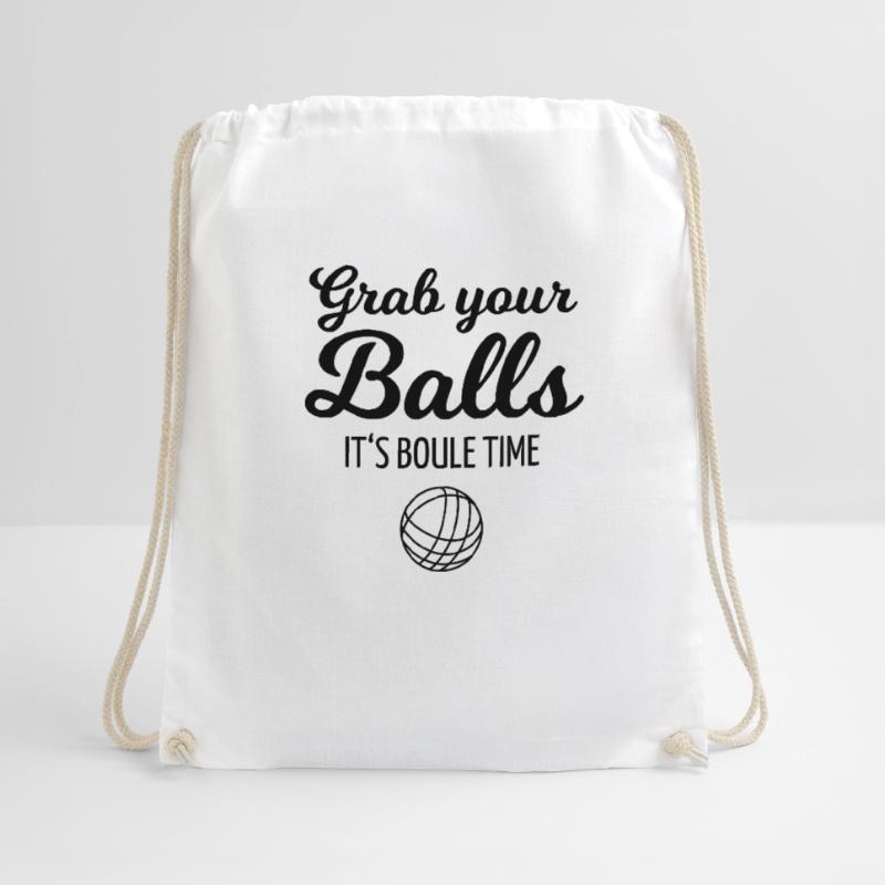 Grab your Balls - its Boule Time oder Petanque Turnbeutel