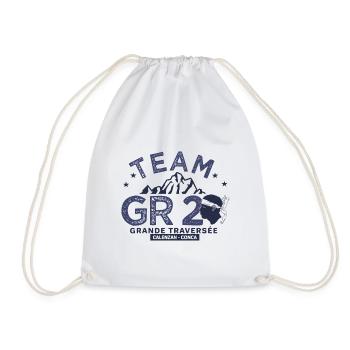 GR 20 randonnee gr 20 team randonnée Corse - Sac de sport léger - blanc - Devant