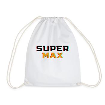 Super Max Fan Shirt - Turnbeutel - Weiß - Vorne