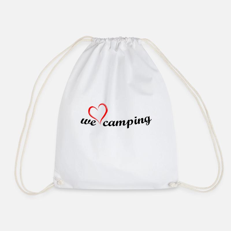 we love Camping - Turnbeutel - Weiß