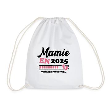 Mamie en 2025 Humour Cadeau - Sac de sport léger - blanc - Devant