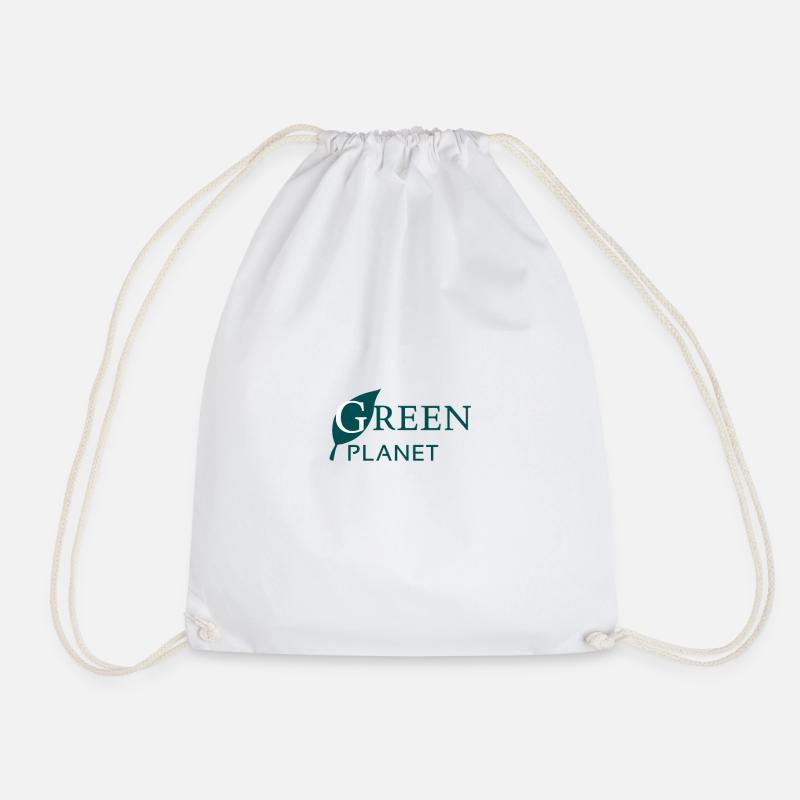 save the planet - Drawstring Bag - white