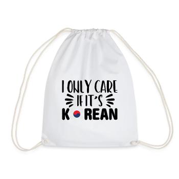 Coréen Korea Fan Corée corée du Sud Kpop K-pop cadeau - Sac de sport léger - blanc - Devant