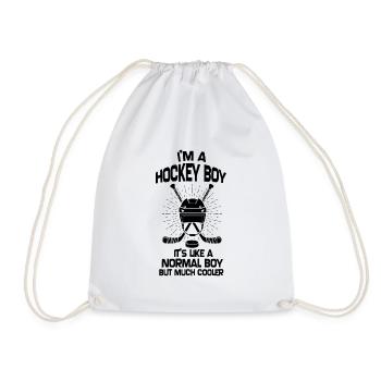Ice Hockey Helmet - Drawstring Bag - white - Front