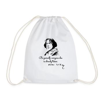 Soyez vous-même citation d'Oscar Wilde - Sac de sport léger - blanc - Devant